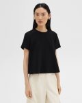 A-Line Top In Admiral Crepe Theory Women Black Tops - 2