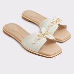 Alamassi Open White Women's Flat Sandals Aldo Sandals Women Open White - 2