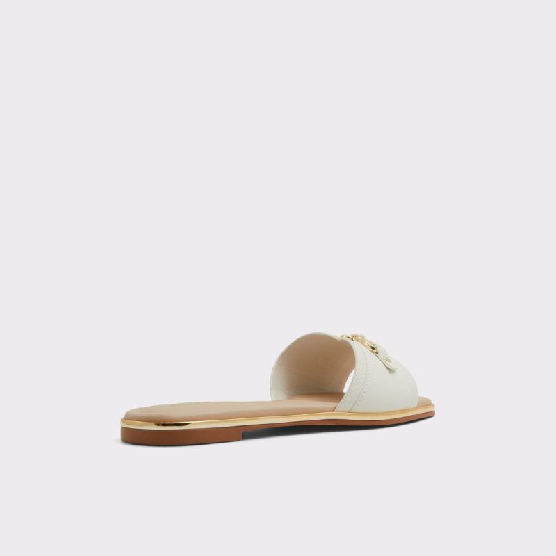 Alamassi Open White Women's Flat Sandals Aldo Sandals Women Open White - 3