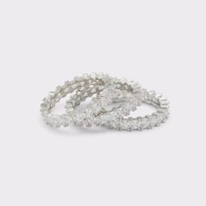 Aldo Aschianamini Silver/Clear Multi Women's Rings Jewelry Women Silver/Clear Multi - 1