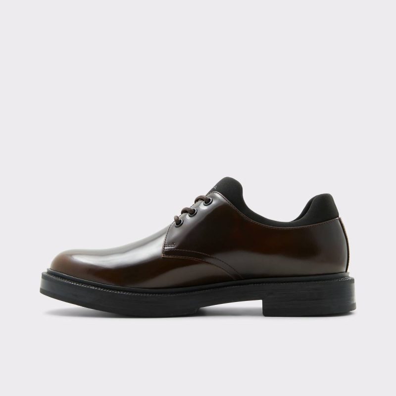 Aldo Barlow Dark Brown Men's Oxfords & Lace-Ups Dark Brown Men Oxfords & Lace-Ups - 3