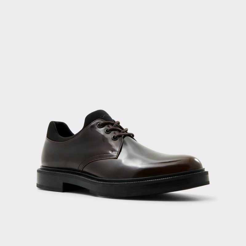 Aldo Barlow Dark Brown Men's Oxfords & Lace-Ups Dark Brown Men Oxfords & Lace-Ups - 4