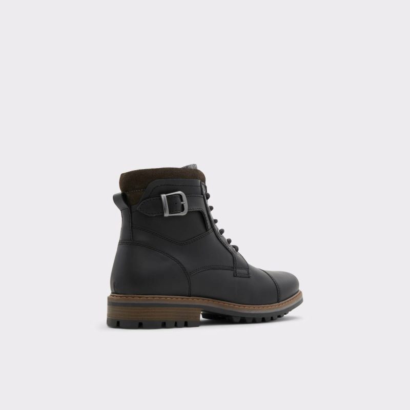 Aldo Black Boots Afiet Black Men's Lace-Up Boots Men - 2