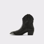 Aldo Black Boots Valley Black Women's Western And Cowboy Boots Women - 3