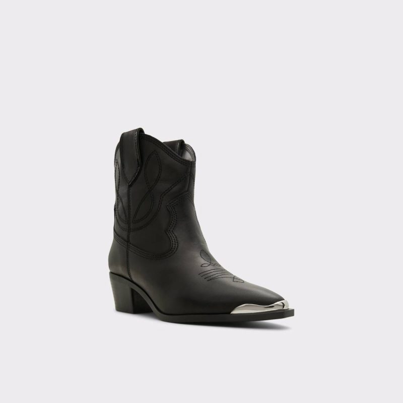 Aldo Black Boots Valley Black Women's Western And Cowboy Boots Women - 4