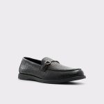Aldo Black Leather Croco Men Sevul Black Leather Croco Men's Casual Shoes Loafers & Slip-Ons - 4