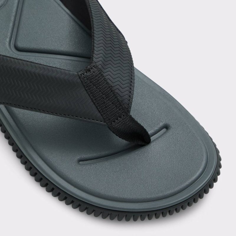 Aldo Black Sandals & Slides Riptide Black Men's Flip Flops Men - 5