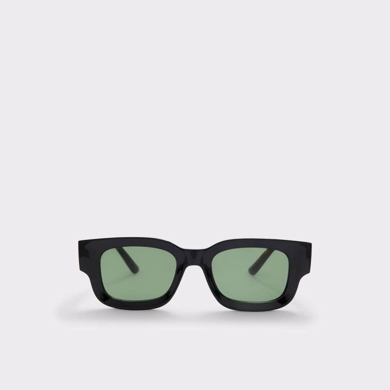 Aldo Black Sunglasses Bankview Black Men's Rectangle Men - 1