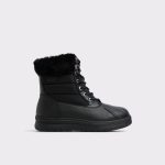 Aldo Boots Chilly Black Synthetic Mixed Material Women's Winter Boots Women Black Synthetic Mixed Material - 1