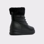 Aldo Boots Chilly Black Synthetic Mixed Material Women's Winter Boots Women Black Synthetic Mixed Material - 3