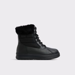 Aldo Boots Chilly Black Synthetic Mixed Material Women's Winter Boots Women Black Synthetic Mixed Material - 1