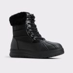 Aldo Boots Chilly Black Synthetic Mixed Material Women's Winter Boots Women Black Synthetic Mixed Material - 5