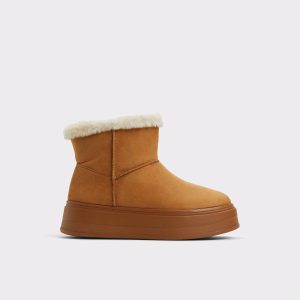 Aldo Boots Women Tan Plushy Tan Women's Cold Weather Shoes - 1