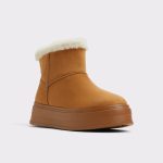 Aldo Boots Women Tan Plushy Tan Women's Cold Weather Shoes - 5