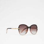 Aldo Brown Cortegaca Brown Women's Round Women Sunglasses - 2
