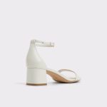 Aldo Calliope White/Bone Women's Block Heels Women White/Bone Heels - 2