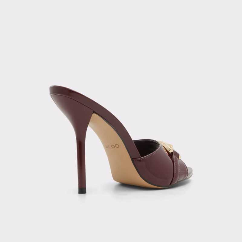 Aldo Edoassi Bordo Women's Heeled Mules Women Bordo Sandals - 4