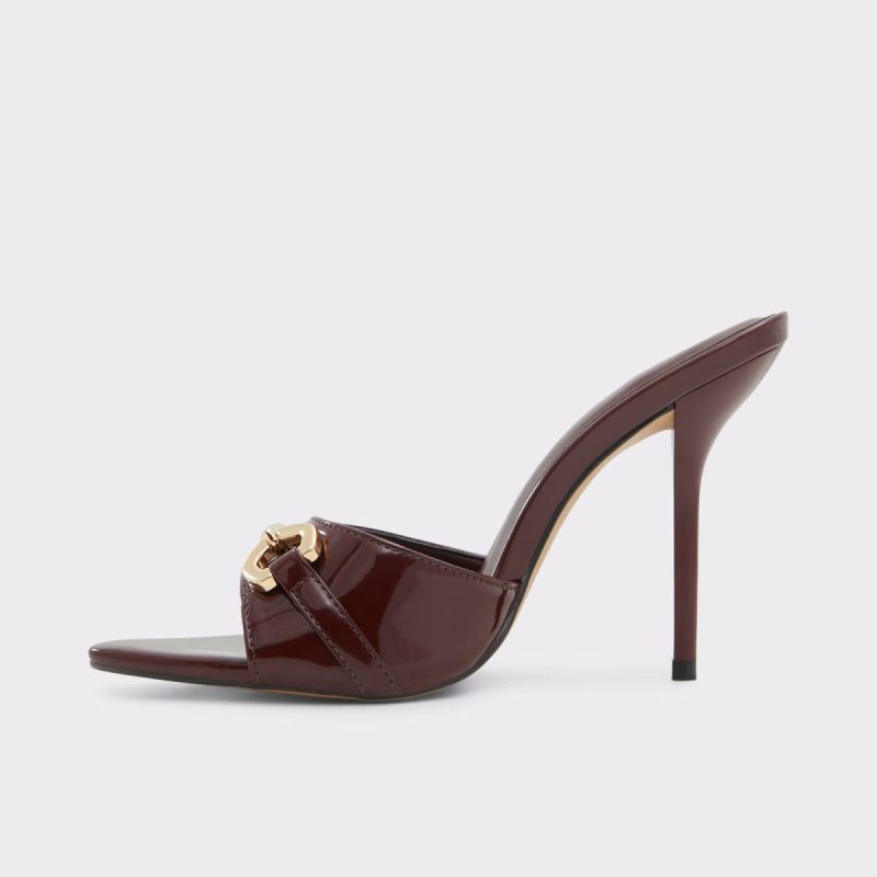 Aldo Edoassi Bordo Women's Heeled Mules Women Bordo Sandals - 5