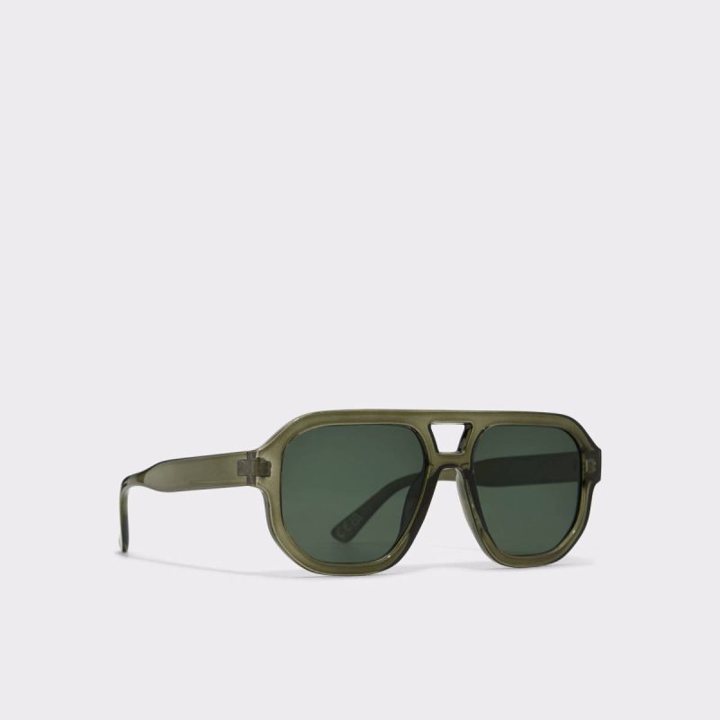 Aldo Elaurien Khaki Men's Aviator Khaki Sunglasses Men - 2
