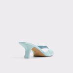 Aldo Enchanting Pastel Blue Women's Heeled Mules Heels Women Pastel Blue - 3