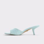 Aldo Enchanting Pastel Blue Women's Heeled Mules Heels Women Pastel Blue - 4