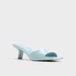 Aldo Enchanting Pastel Blue Women's Heeled Mules Heels Women Pastel Blue - 5