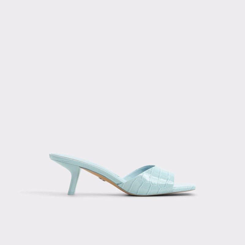 Aldo Enchanting Pastel Blue Women's Heeled Mules Heels Women Pastel Blue - 1