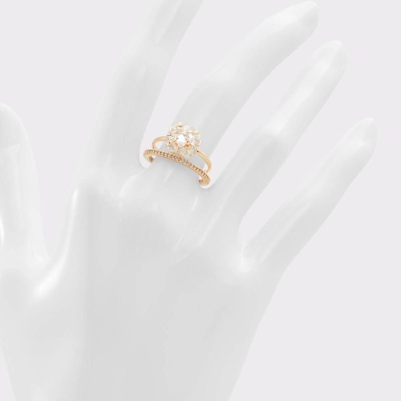 Aldo Gold/Clear Multi Greini Gold/Clear Multi Women's Rings Jewelry Women - 2