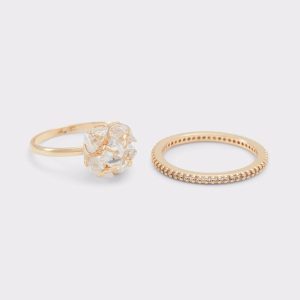 Aldo Gold/Clear Multi Greini Gold/Clear Multi Women's Rings Jewelry Women - 1