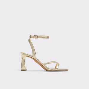 Aldo Gold Stellare Gold Women's Block Heels Women Heels - 1