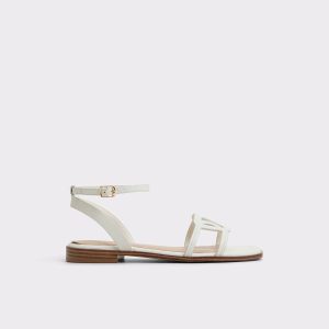 Aldo Greengrove White Women's Flat Sandals Women Sandals White - 1