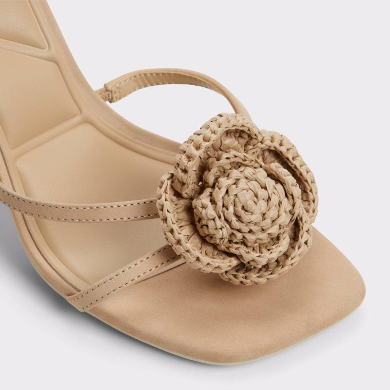 Aldo Heels Sand Wildblossom Sand Women's Heeled Sandals Women - 5