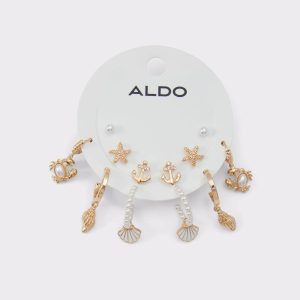 Aldo Jewelry Gold/Clear Multi Myanchor Gold/Clear Multi Women's Earrings Women - 1