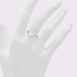 Aldo Jewelry Pearsparkle Silver/Clear Multi Women's Rings Women Silver/Clear Multi - 3