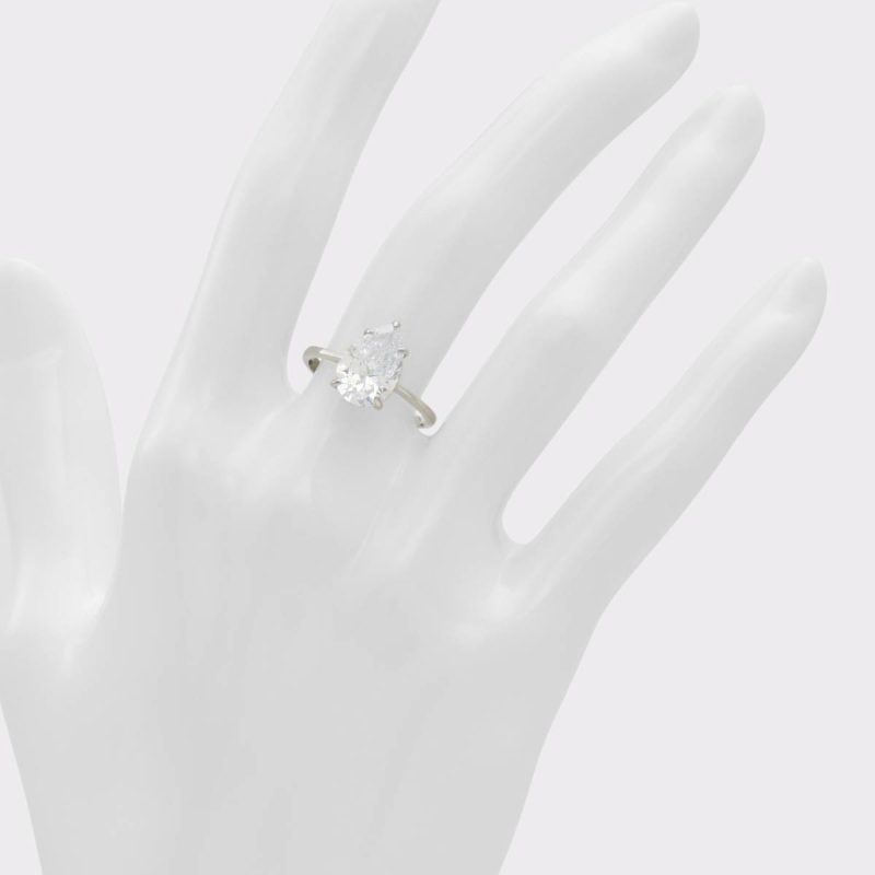 Aldo Jewelry Pearsparkle Silver/Clear Multi Women's Rings Women Silver/Clear Multi - 3