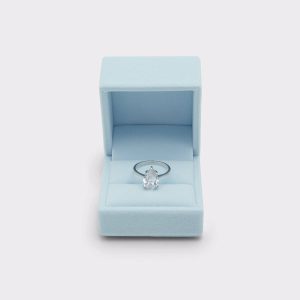 Aldo Jewelry Pearsparkle Silver/Clear Multi Women's Rings Women Silver/Clear Multi - 1