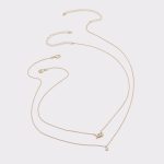 Aldo Jewelry Women Gold/Clear Multi Xolove Gold/Clear Multi Women's Necklaces - 1