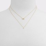 Aldo Jewelry Women Gold/Clear Multi Xolove Gold/Clear Multi Women's Necklaces - 2