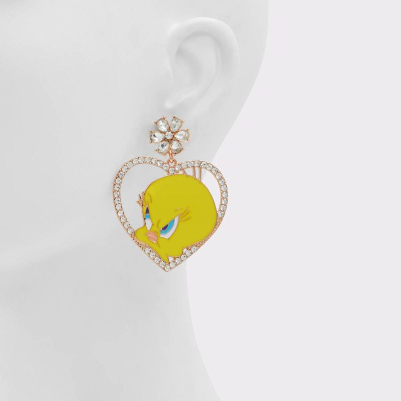 Aldo Jewelry Yellow Women Tweetyearrings Yellow Women's Looney Tunes - 2