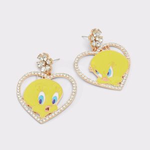 Aldo Jewelry Yellow Women Tweetyearrings Yellow Women's Looney Tunes - 1
