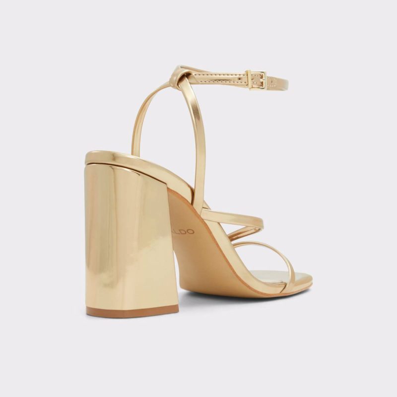 Aldo Laurader Gold Women's Block Heels Heels Women Gold - 2