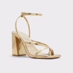 Aldo Laurader Gold Women's Block Heels Heels Women Gold - 4