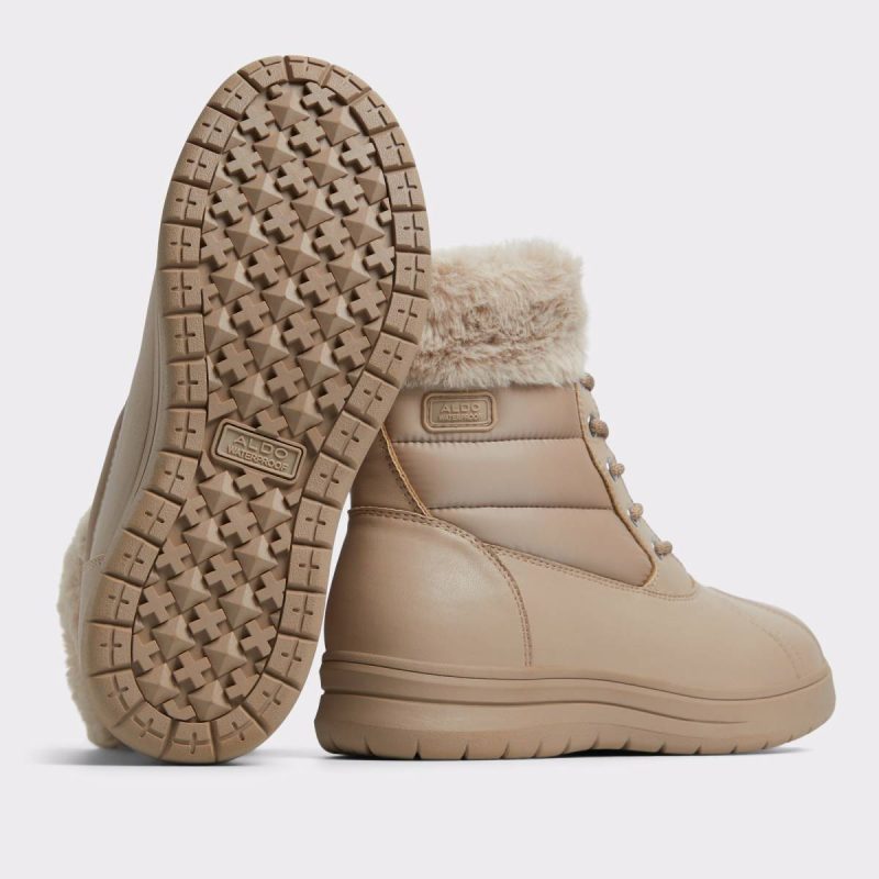 Aldo Light Beige Synthetic Mixed Material Chilly Light Beige Synthetic Mixed Material Women's Winter Boots Boots Women - 2