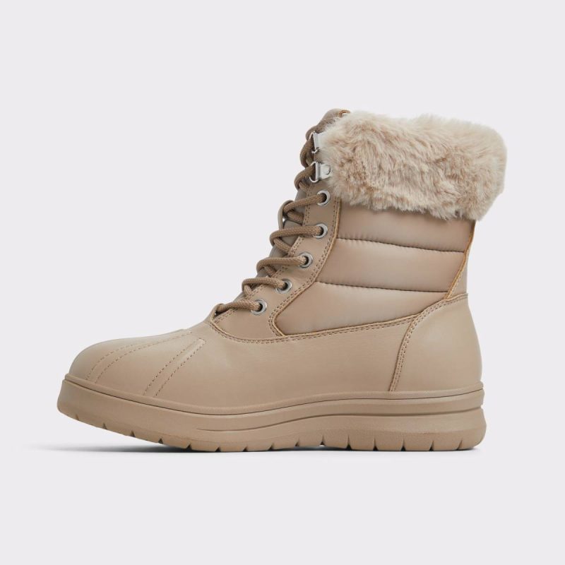 Aldo Light Beige Synthetic Mixed Material Chilly Light Beige Synthetic Mixed Material Women's Winter Boots Boots Women - 4