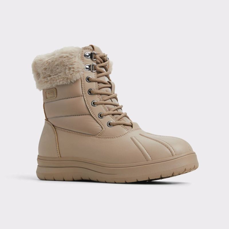 Aldo Light Beige Synthetic Mixed Material Chilly Light Beige Synthetic Mixed Material Women's Winter Boots Boots Women - 5