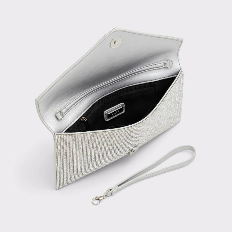 Aldo Mallasvex Light Silver Women's Clutches & Evening Bags Clutches & Evening Bags Light Silver Women - 3