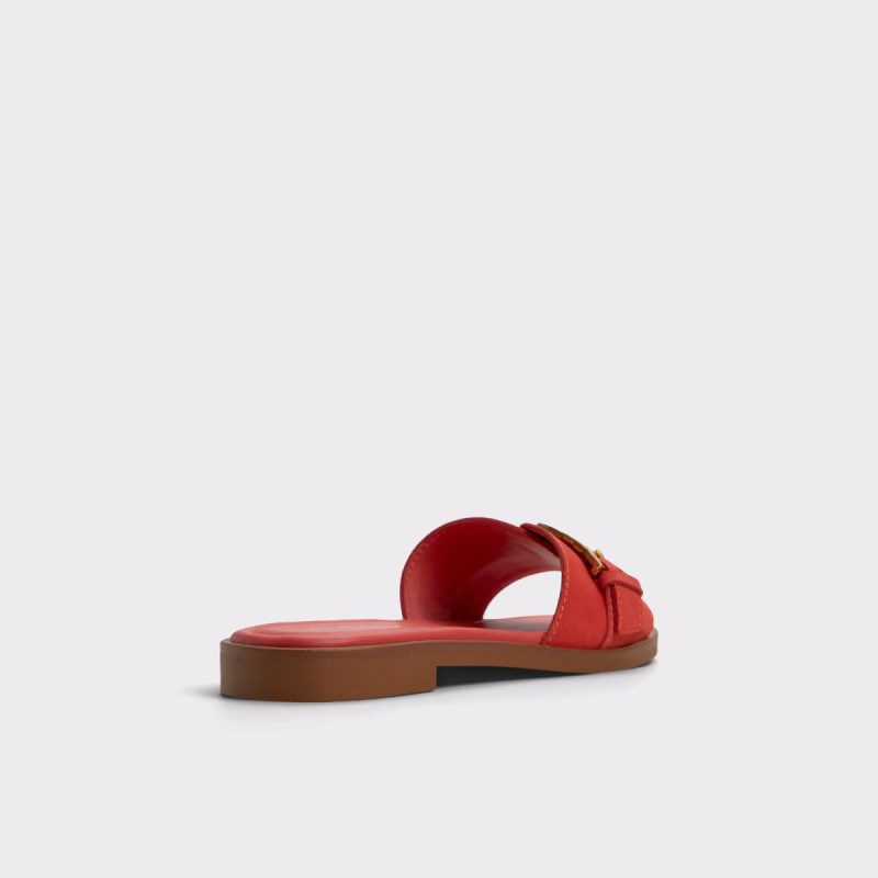 Aldo Medium Red Sandals Dallaedar Medium Red Women's Flat Sandals Women - 2