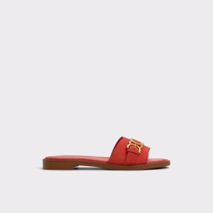 Aldo Medium Red Sandals Dallaedar Medium Red Women's Flat Sandals Women - 1