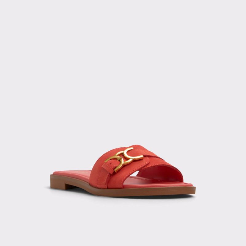 Aldo Medium Red Sandals Dallaedar Medium Red Women's Flat Sandals Women - 4