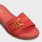 Aldo Medium Red Sandals Dallaedar Medium Red Women's Flat Sandals Women - 5